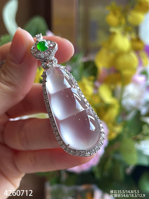 玻璃种福豆吊坠【4260712】具体价格微信咨询 商品图1