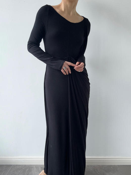 ranyepersonal｜dress 解构针织黑色连衣裙 [ 黑TOUCH24DR03-2 ] 商品图5