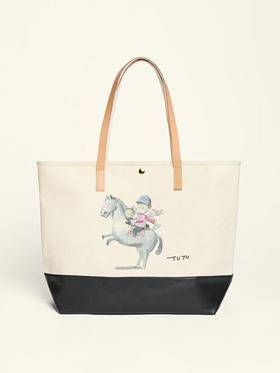 艺术家TUTU联名款网球托特包