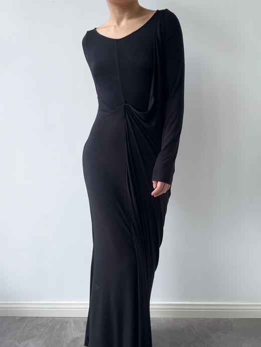 ranyepersonal｜dress 解构针织黑色连衣裙 [ 黑TOUCH24DR03-2 ] 商品图2