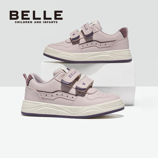 百丽2025童鞋上新💖【BELLE百丽中大童新款板鞋合集】轻盈舒适，步履轻盈，上学/出游的时尚好物🎉稳定后跟系统，360°全方位包裹，蹦蹦跳跳稳定不摔跤 商品图8