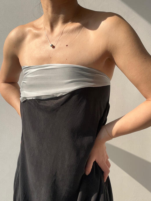 ranyepersonal｜抹胸铜氨黑色连衣裙 [ 黑TOUCH24DR06-2 ] 商品图1