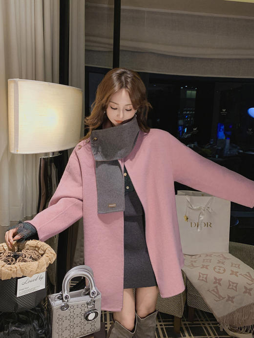 张心子【翻糖大衣】千金感气质毛呢大衣外套 U2412012 商品图5