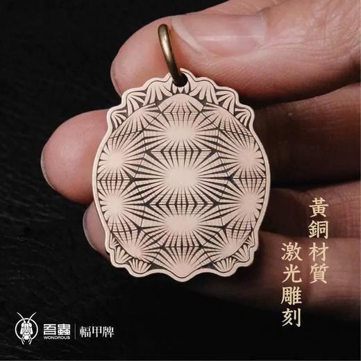 吾蟲-辐射陆龟主题挂牌 黄铜钥匙扣 谐音梗“富甲一方”创意礼物陆龟文创周边【官方授权  48小时发货】 商品图1