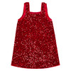 LittleNaive秋冬款女童亮片背心裙丝绒公主裙红色圣诞儿童连衣裙 商品缩略图4
