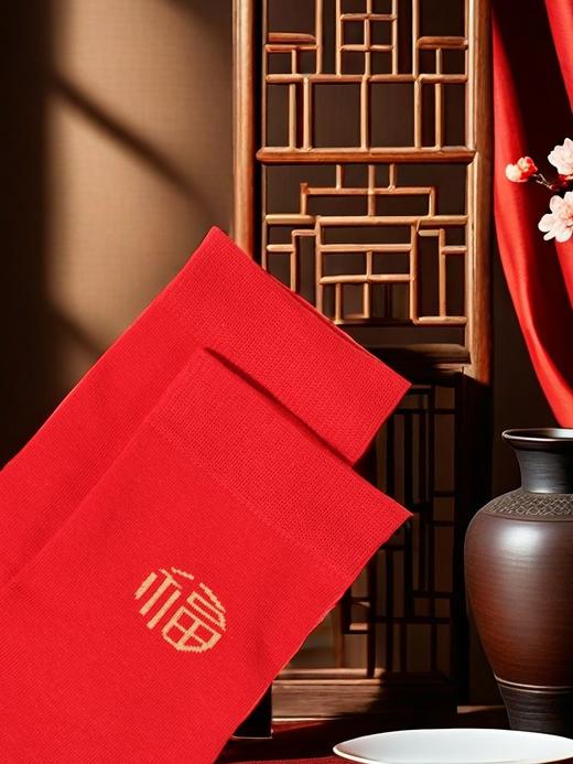 LUISVVECENTE百福袜 | 新年穿红袜，红红火火一整年【均码】 商品图4