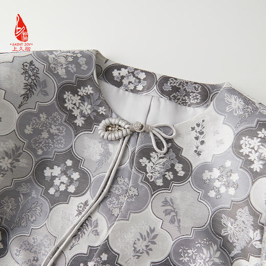 SAINTJOY/上久楷宋锦女式外套  新中式 国潮 繁花簇锦 CY1024207022 商品图3