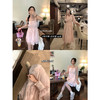 EKOOL定制 ~桃花蜜罐~初春新款吊带裙女中长款长袖收腰显瘦连衣裙 商品缩略图0
