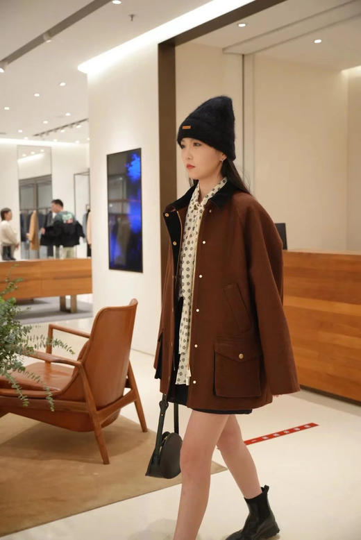 【高品质私服】【IC双面双色羊毛混纺提花中长大衣】富有肌理层次 手感特殊【无标出货 介意慎拍】-CC 商品图7