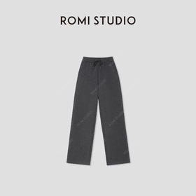 ROMI STUDIO“温暖已至”绵羊毛莱赛尔棉混纺加绒休闲裤RW24AX81053