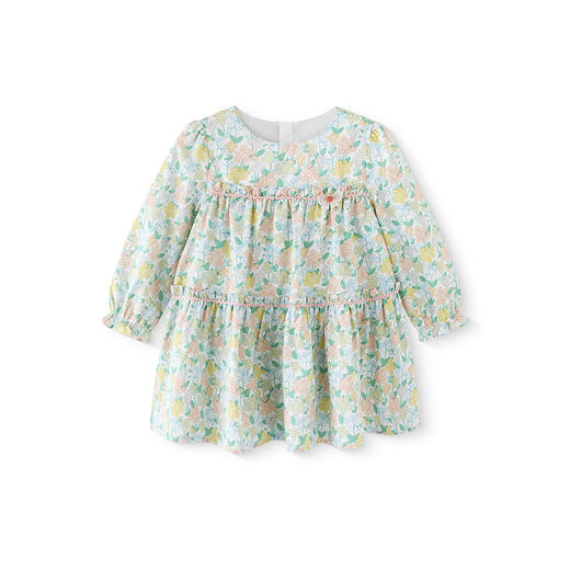 【商场同款】英氏女童裙子春夏透气长袖女宝连衣裙碎花裙2025新款 商品图4