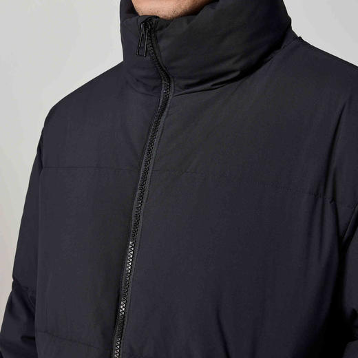 墨麦客男装纯色中长款立领羽绒服男士2024冬季新款鸭绒加厚外套男 商品图3