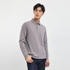 【羊毛蚕丝混纺 磨毛保暖】罗蒙秋冬男装7A抗菌磨毛长袖polo衫男士商务休闲内搭长袖t恤男 商品缩略图2
