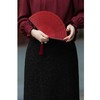 西子/羊毛混纺优雅通勤A字型百搭针织直筒裙/BQZY021 商品缩略图4