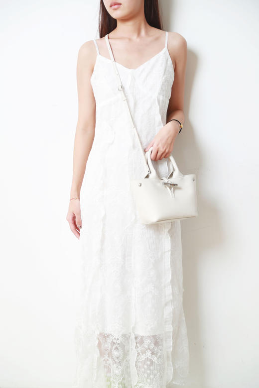 女神竹节扣包一枚，出口法国。盐田港渠道の牛皮革单肩包A122886 商品图14