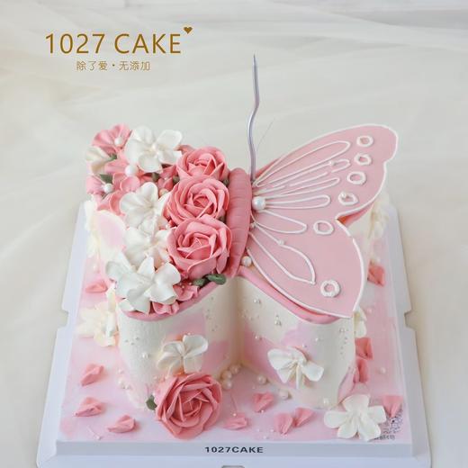1027CAKE | 蝴蝶造型蛋糕 破茧成蝶  韩式裱花 梦幻款式 （提前预定哦） 商品图0