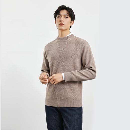 【100绵羊毛】罗蒙秋冬男士毛衣加厚羊毛衫男舒适保暖休闲打底男士羊毛衫 商品图4
