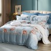 【6楼】富安娜床单四件\花语幽茗，蓝色，吊牌价1780`1980，活动价399元，再赠送100元厅内现金抵用券 商品缩略图2