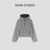 ROMI STUDIO“温暖如初”100%超细绵羊毛立绒连帽卫衣 RW24WSY1094 商品缩略图0
