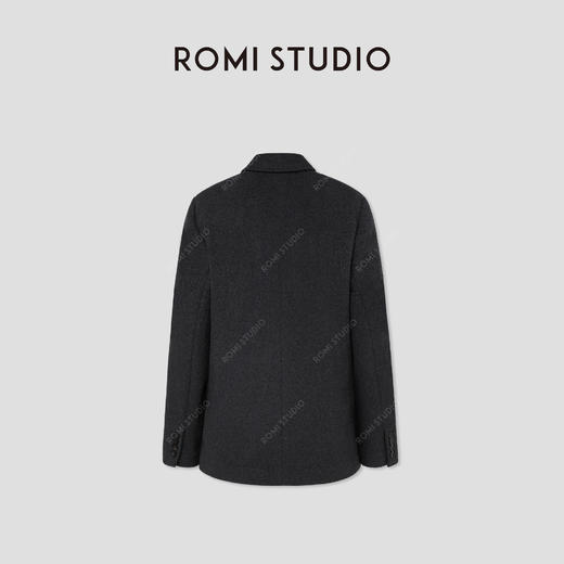 ROMI STUDIO“自我轮廓” 绵羊毛混纺硬挺宽松西装外套 RW24WWG1300 商品图1