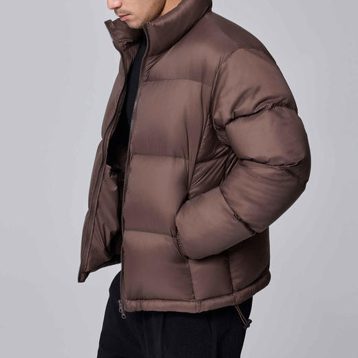 墨麦客男装加厚保暖立领羽绒服男士2024冬季新款白鸭绒面包服外套 商品图1