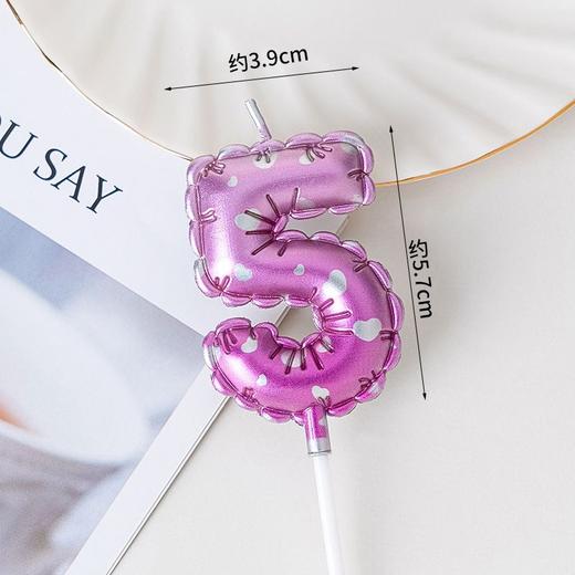 渐变粉气球蜡烛 商品图1