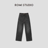 ROMI STUDIO“率性丹宁”100%棉高士线水洗阔腿牛仔裤 RW24AX81196 商品缩略图0
