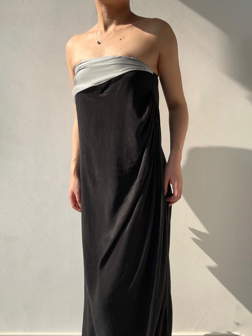 ranyepersonal｜抹胸铜氨黑色连衣裙 [ 黑TOUCH24DR06-2 ] 商品图4