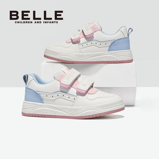 百丽2025童鞋上新💖【BELLE百丽中大童新款板鞋合集】轻盈舒适，步履轻盈，上学/出游的时尚好物🎉稳定后跟系统，360°全方位包裹，蹦蹦跳跳稳定不摔跤 商品图9