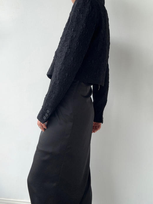 ranyepersonal｜blazer 提花肌理黑色短外套 [ 黑TOUCH24JA01-1 ] 商品图7