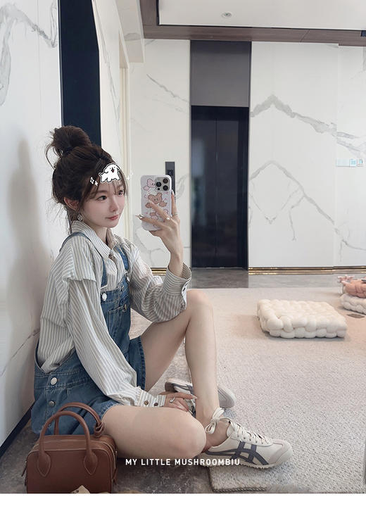 金蘑菇菇 Love temper乖乖牌 / 娃娃领衬衫+miu背心裙 商品图2