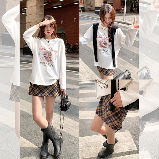 【149元任选2件】 现货！卡通印花长袖T 商品图1