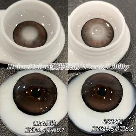 【半年抛/日抛实拍】日常黑棕系列-G336/LL56- 14.5mm/14.4mm【半年抛/日抛 0-1000度 含525/575 】