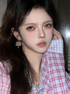 mimipark 美瞳半年抛 花蝶紫罗 直径14.5mm着色13.8mm