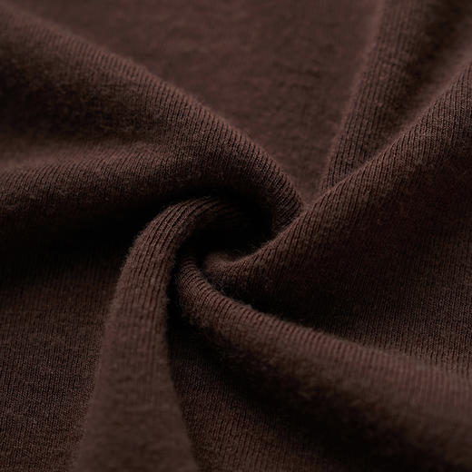 ROMI STUDIO“基础随性”绵羊毛莱赛尔混纺修身U领长袖T恤 441G1128 商品图5