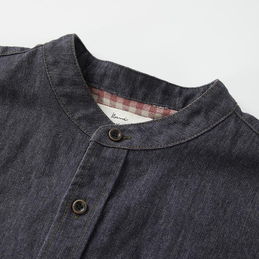 ROMI STUDIO“汉麻甄选”再生环保汉麻肌理感立领衬衫 RW24WSD1012 商品图2