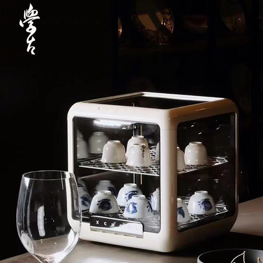学古石墨烯消毒柜茶杯茶具养护柜醒茶机小型紫外线杀菌烘干一体机 商品图0