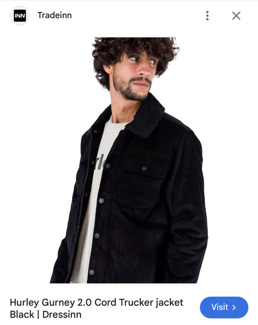 元单Hur1ey Gurney 卡车司机男士灯芯绒薄棉夹克外套 wt803 商品图2