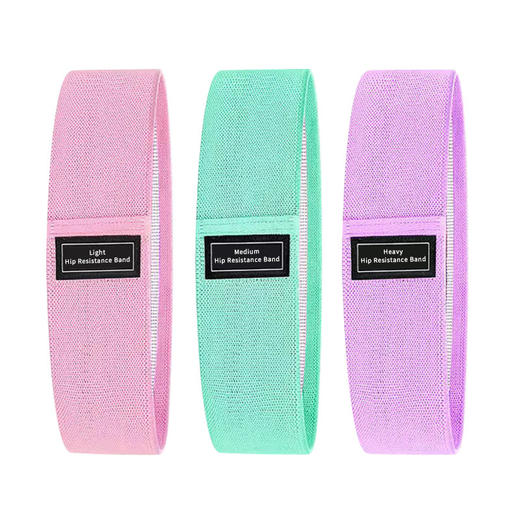 瑜伽臀带针织拉力带防滑健美弹力翘臀圈健身加宽加厚深蹲练臀环形 商品图7