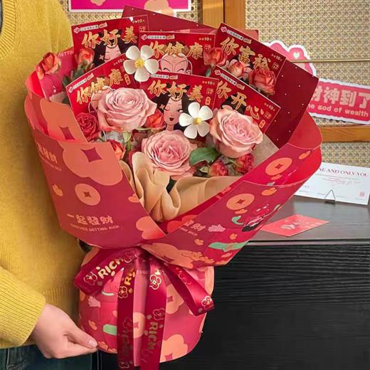 四喜财神包装纸 商品图3