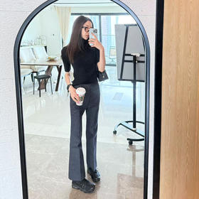 ROMI STUDIO“率性自我”100%欧洲进口棉微喇西装牛仔裤RW24AX81043