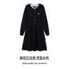 奢姿2025年秋季新款大码女装立领气质裙子胖妹妹学院风胸针连衣裙9851820835 商品缩略图0