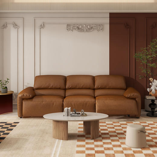 顾家家居整装 现代舒适 真皮/全皮/布艺功能沙发 KZ.9033(B)哈顿G 商品图2