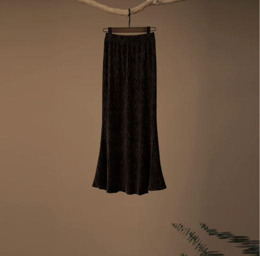 丝绒百褶鱼尾半裙 商品图2