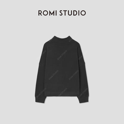 ROMI STUDIO环保优可丝依翡丝混纺加绒弹力立领卫衣 RWCSSG1609 商品图1
