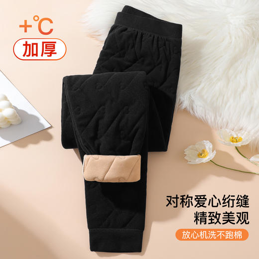 【400g加厚】秋冬加绒加厚保暖裤女东北抗寒棉裤女绗缝加固6610女士绗缝保暖裤 商品图3
