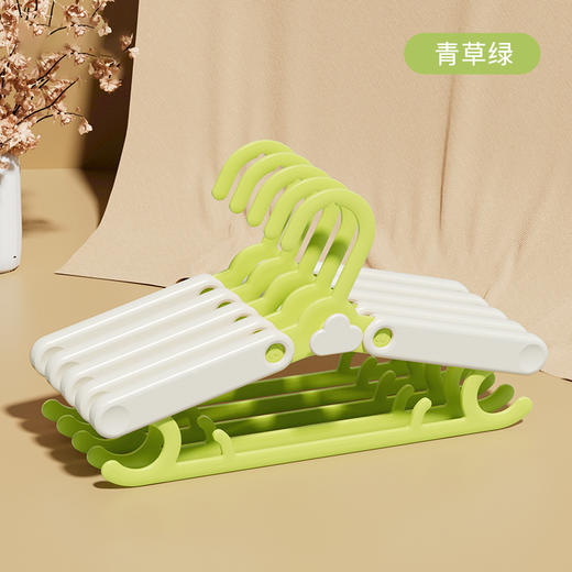 儿童衣架多功能新生婴幼儿宝宝专用伸缩晾衣架小号家用防滑挂衣撑 商品图5