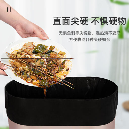 2卷100个装【直面尖硬，不惧硬物！】蓝漂我爱我家，加厚垃圾袋；承重超强，断点式设计，多色可选，不露底不漏水，吸收异味。家庭、餐厅、办公室必备神器！ 商品图1