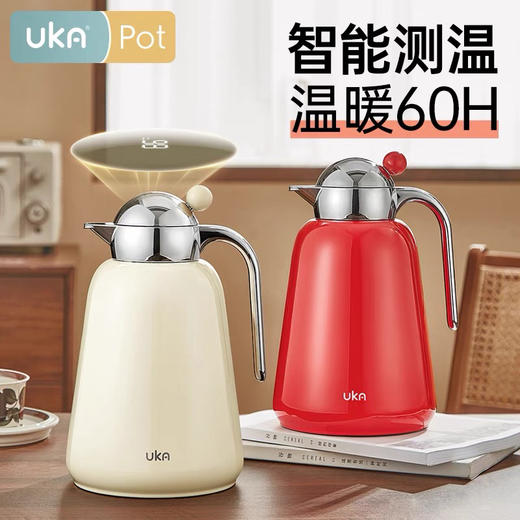 UKA保温壶家用高颜值大容量高级轻奢玻璃内胆暖水壶热水壶 商品图0