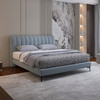 顾家家居整装 意式极简 皮艺床 KZ.B5028B 蓝色曼波 商品缩略图1